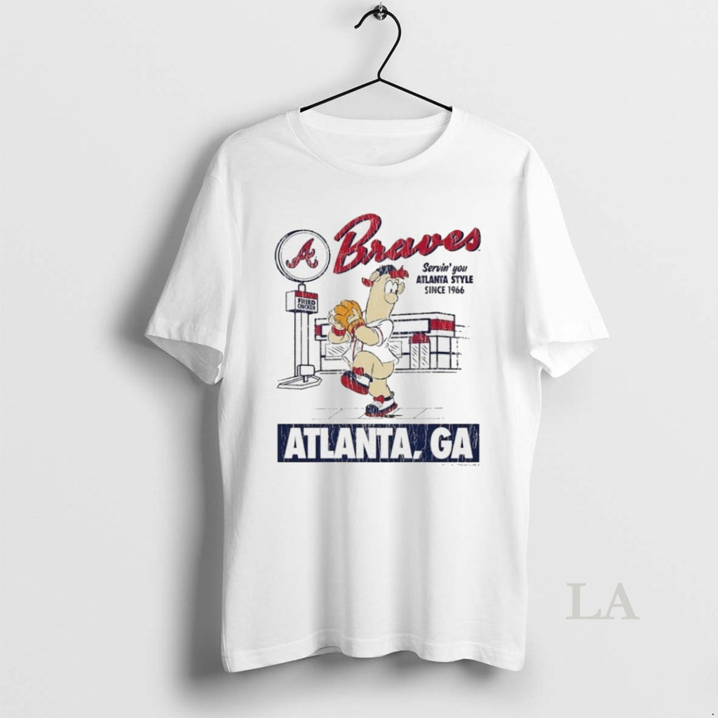 Original Atlanta Braves Mitchell Ness Deli Shirt Hoodie Sweatshirt | PurePodTees.com
