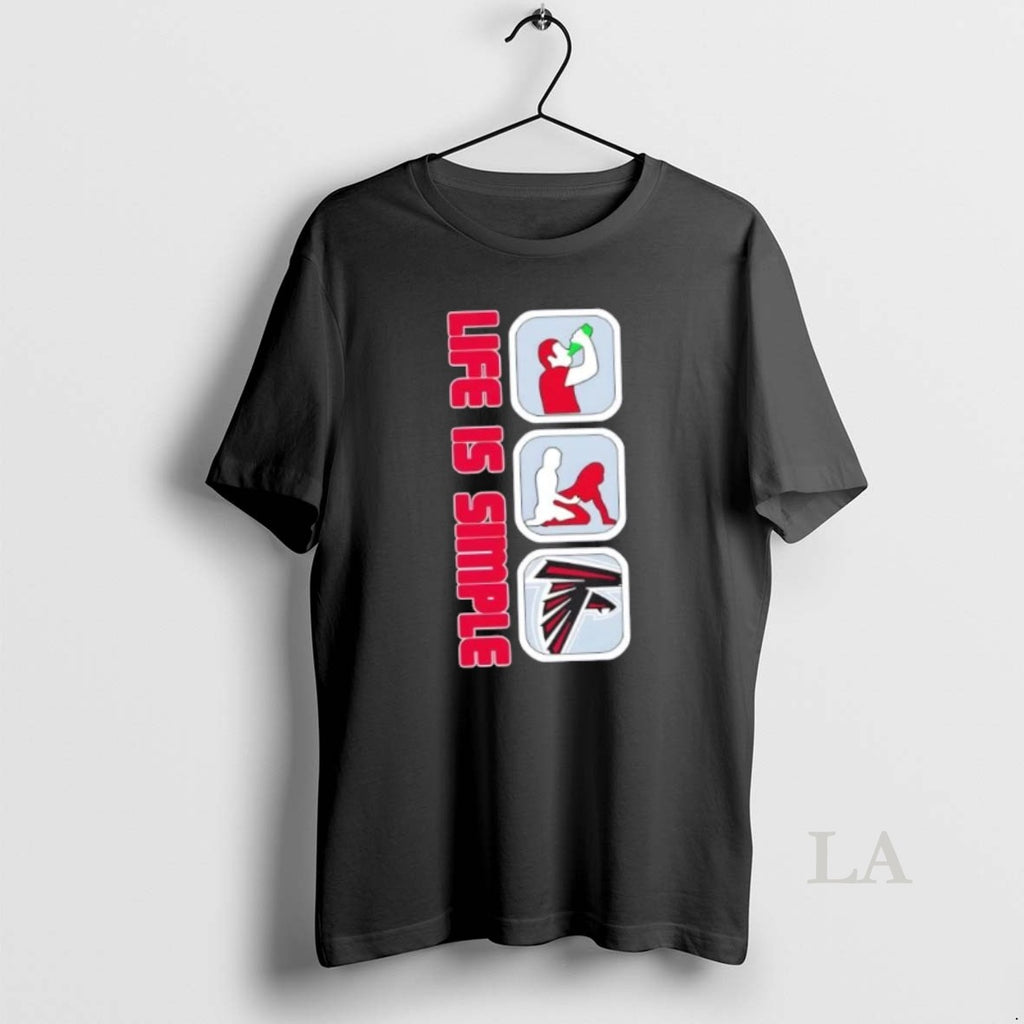 Original Atlanta Falcons Football Life Is Simple Shirt Hoodie Sweatshirt | PurePodTees.com