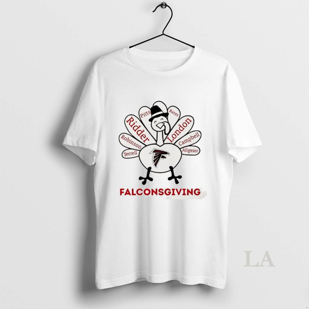 Original Atlanta Falcons Turkey Falconsgiving Thanksgiving With Heroes Shirt Hoodie Sweatshirt | PurePodTees.com