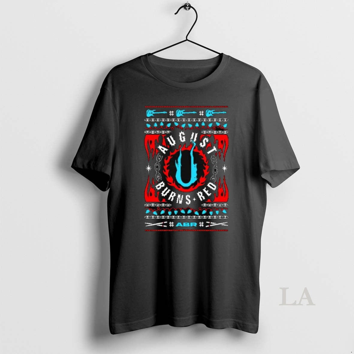 Original Aufust Burns Red Heavy Metal Christmas Long Sleve Shirt Hoodie Sweatshirt | PurePodTees.com