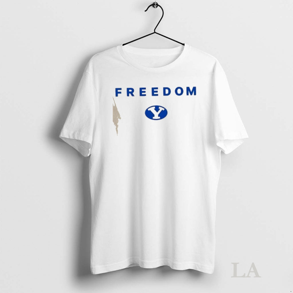 Original Byu Cougars X Freedom Charlie Kirk 2 Sided Shirt Hoodie Sweatshirt | PurePodTees.com