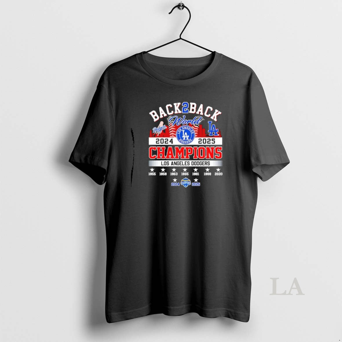 Original Back To Back 2025 World Champions La Dodgers Shirt Hoodie Sweatshirt | PurePodTees.com