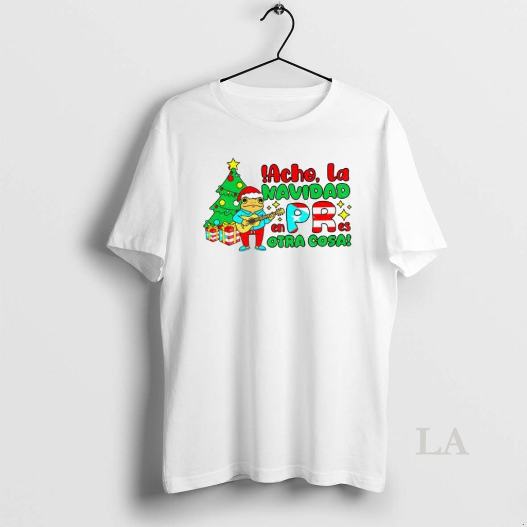 Original Bad Bunny Puerto Rican Acho La Navidad En Pr Es Otra Cosa Merry Christmas Shirt Hoodie Sweatshirt | PurePodTees.com