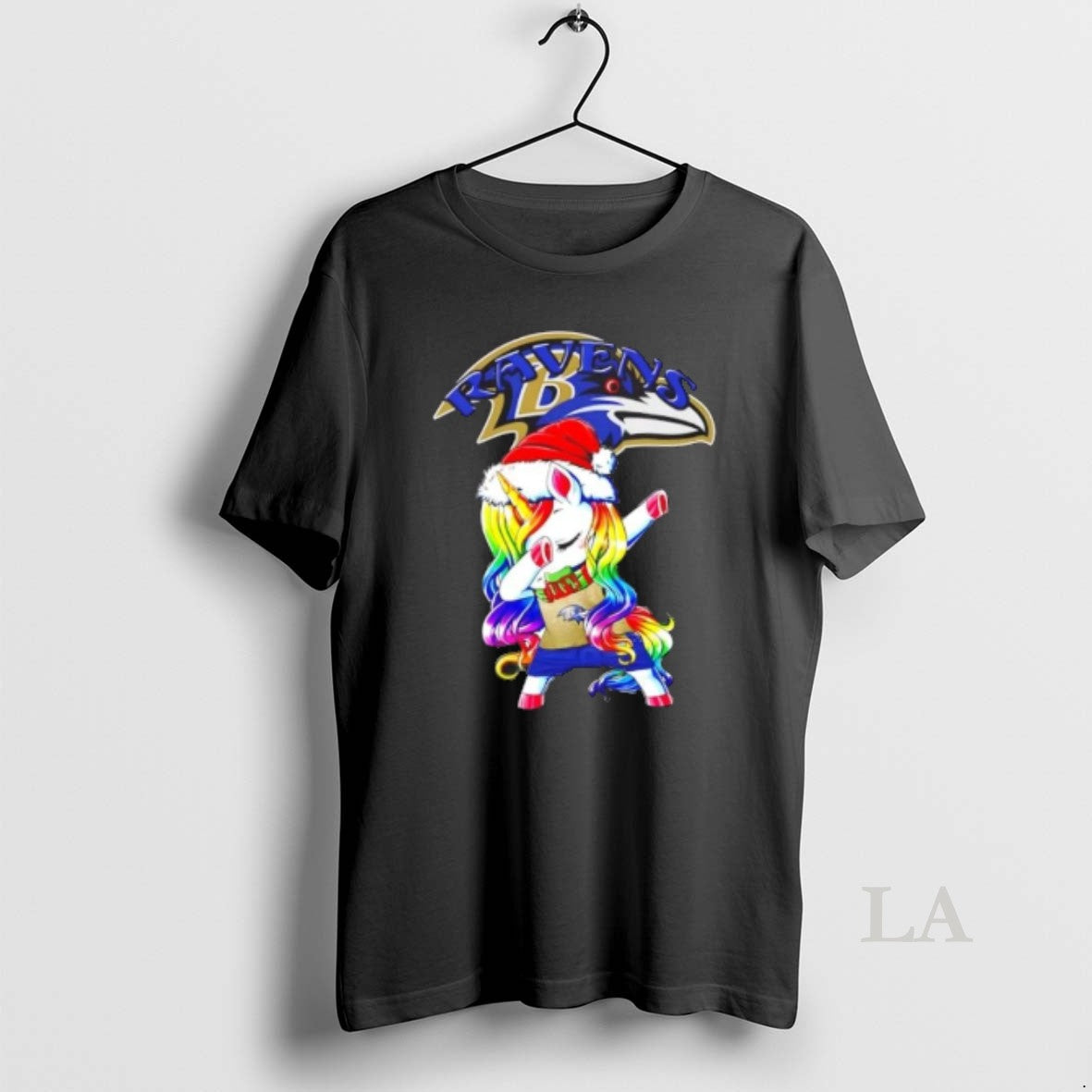 Original Baltimore Ravens X Unicorn Santa Hat Dabbing Merry Christmas Shirt Hoodie Sweatshirt | PurePodTees.com