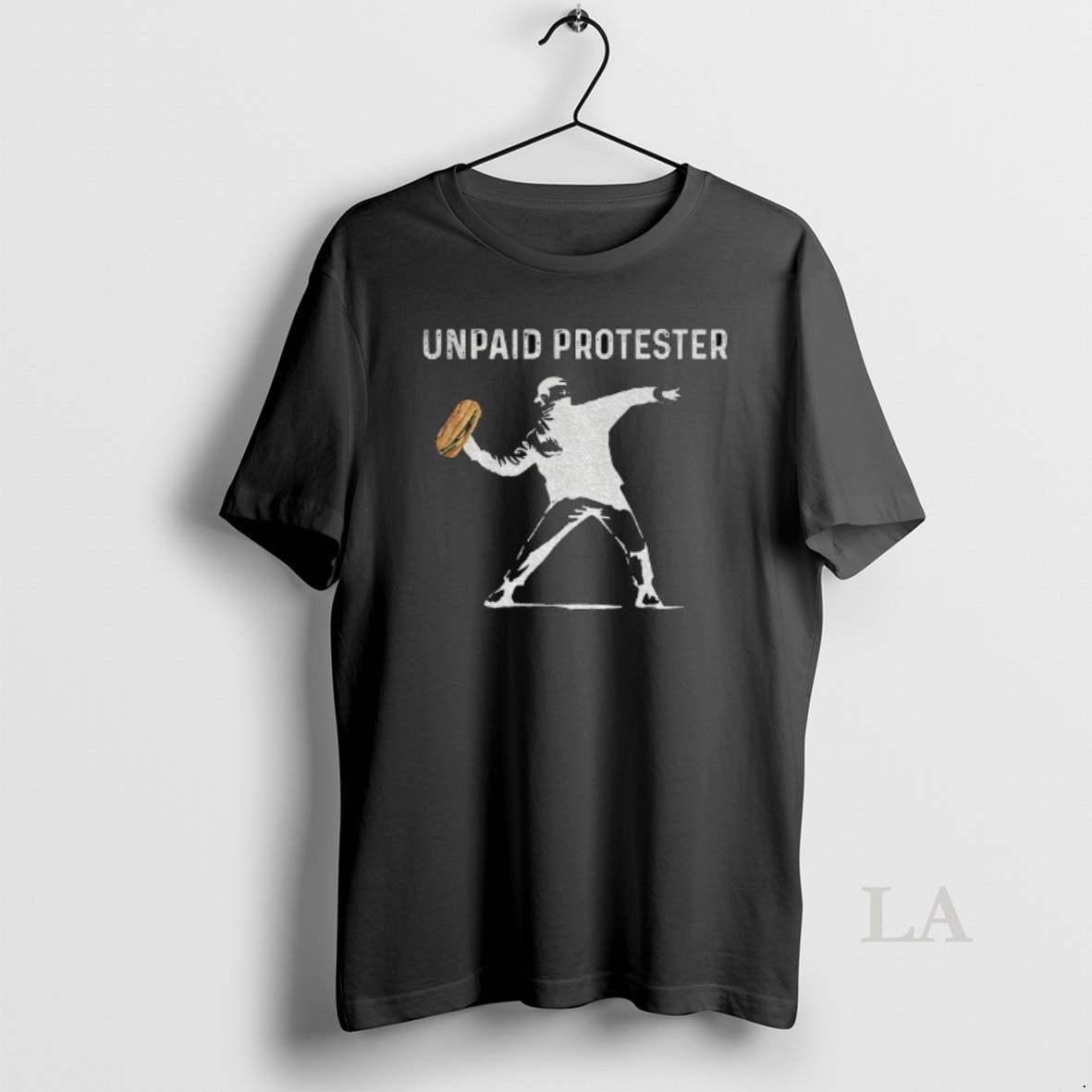 Original Banksy Inspired Protest Dc Sandwich Thrower Unpaid Protester Shirt Hoodie Sweatshirt | PurePodTees.com