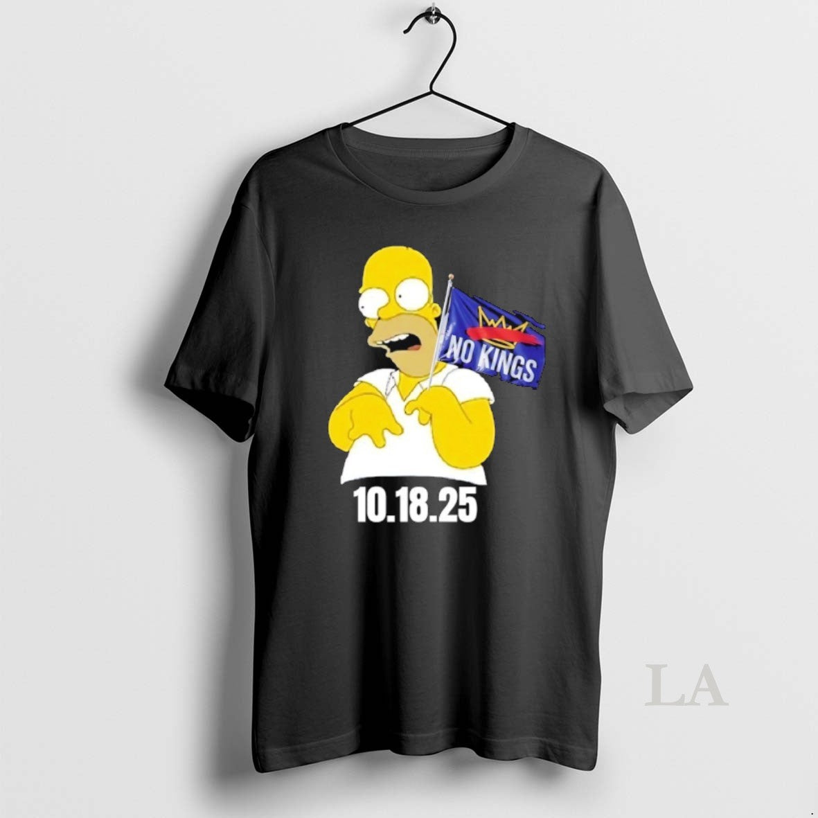 Original Bart No Kings Flag 10 18 2025 Cartoon Shirt Hoodie Sweatshirt | PurePodTees.com