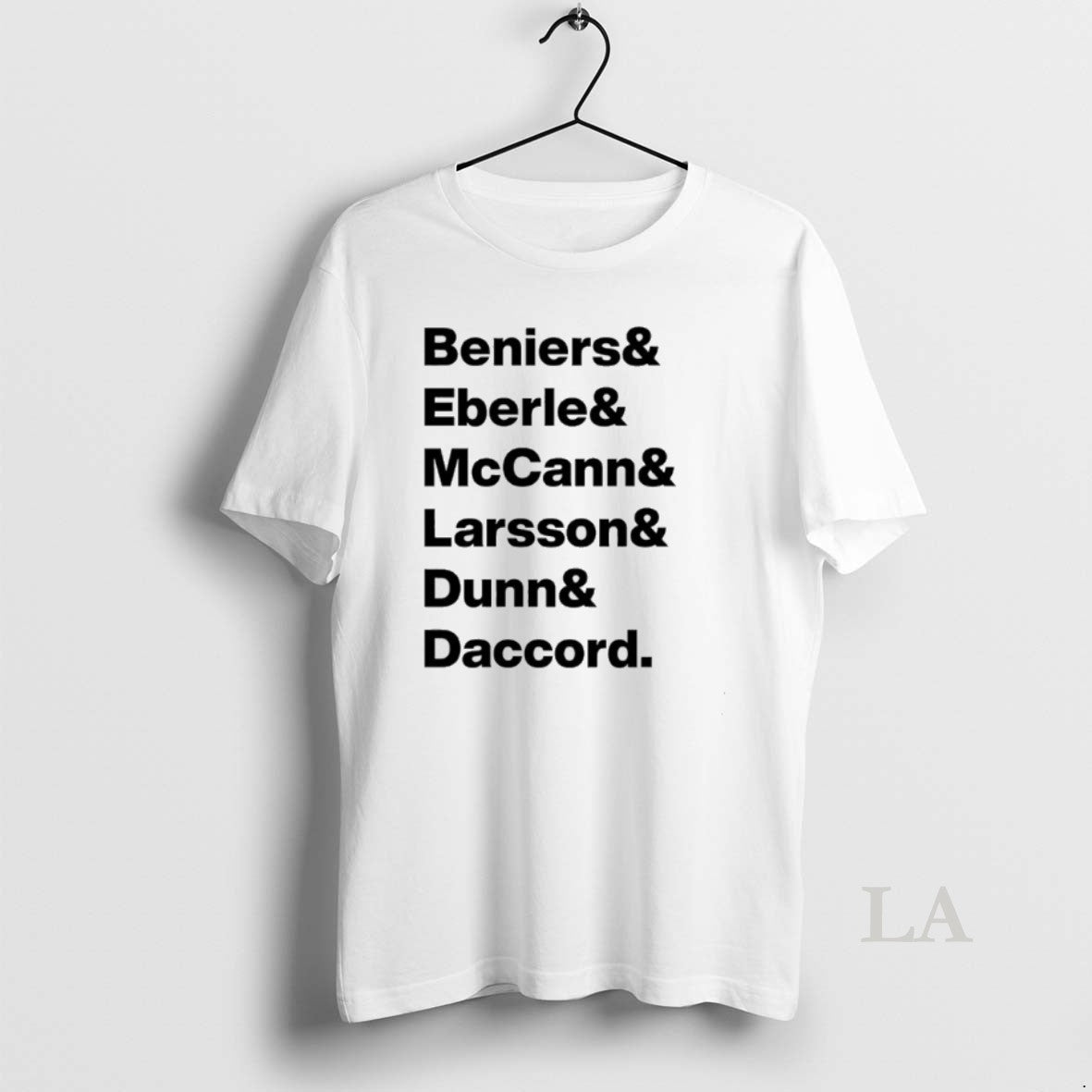 Original Beniers Eberle Mccann Larsson Dunn Daccord Shirt Hoodie Sweatshirt | PurePodTees.com