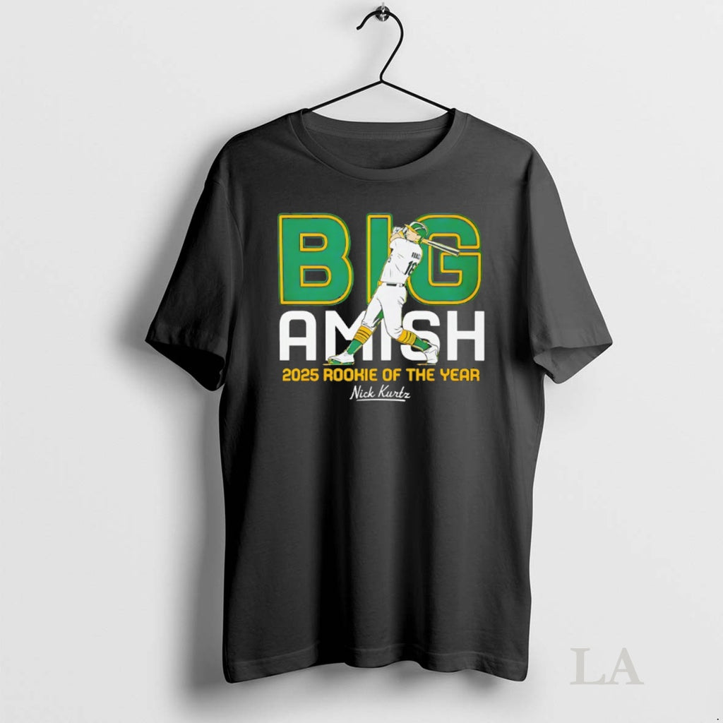Original Big Amish 2025 Rookie Of The Year Nick Kurtz Shirt Hoodie Sweatshirt | PurePodTees.com