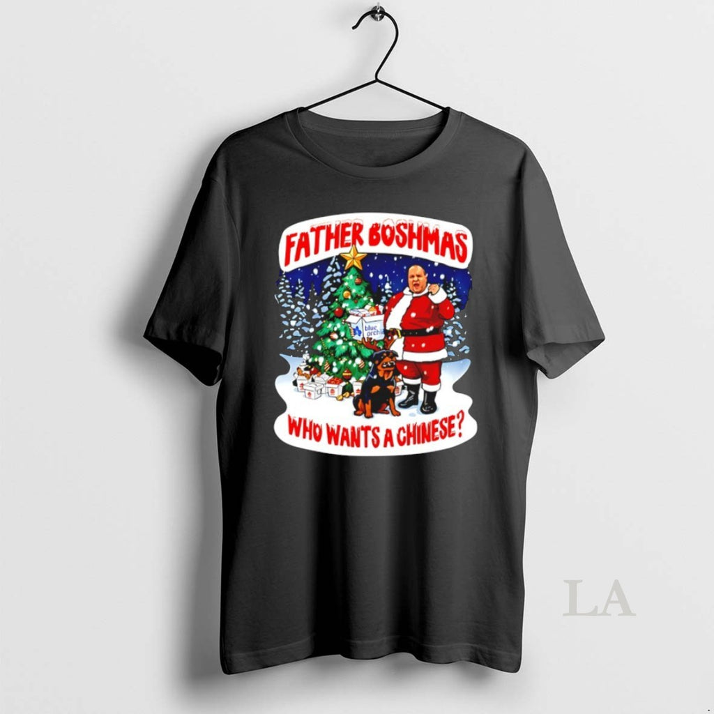 Original Big John Father Boshmas Who Wants A Chinese Christmas Jumper Shirt Hoodie Sweatshirt | PurePodTees.com