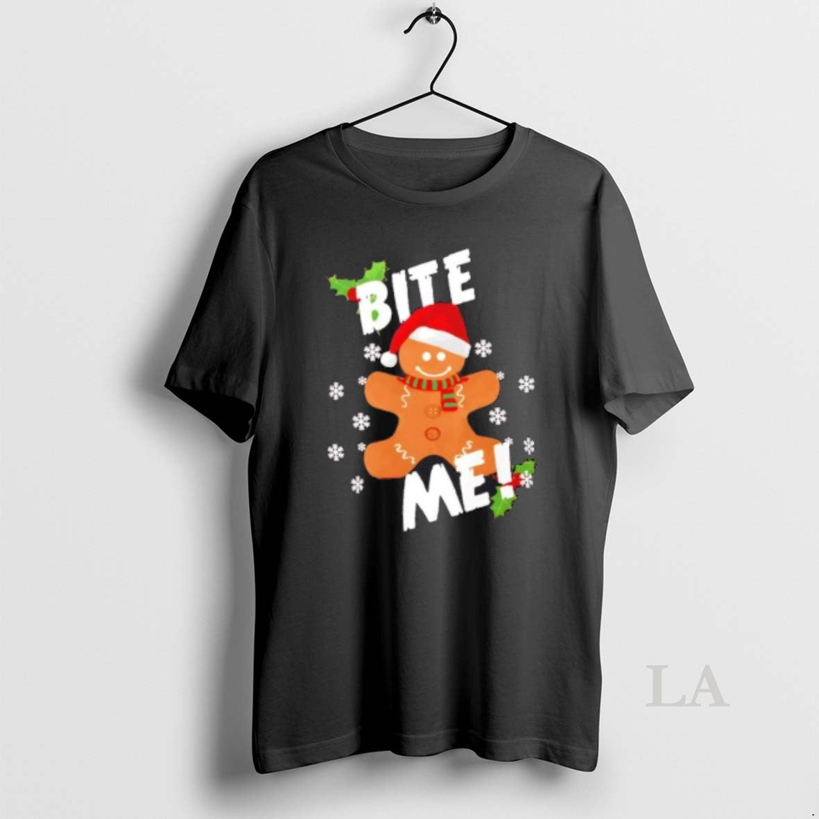 Original Bite Me Gingerbread Christmas Cookie Shirt Hoodie Sweatshirt | PurePodTees.com