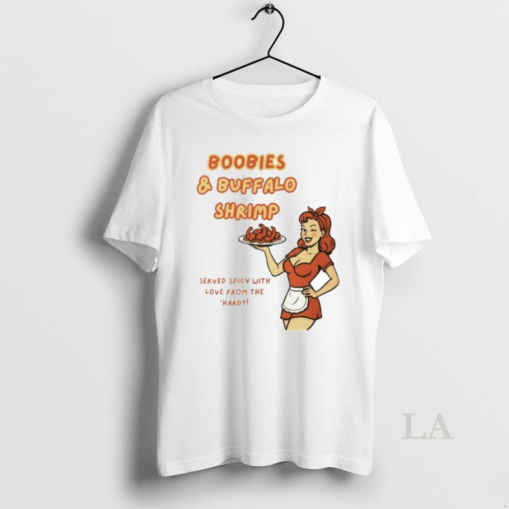 Original Boobies Buffalo Shrimp Served Spicy With Love From The Hardt Ornaments Shirt Hoodie Sweatshirt | PurePodTees.com