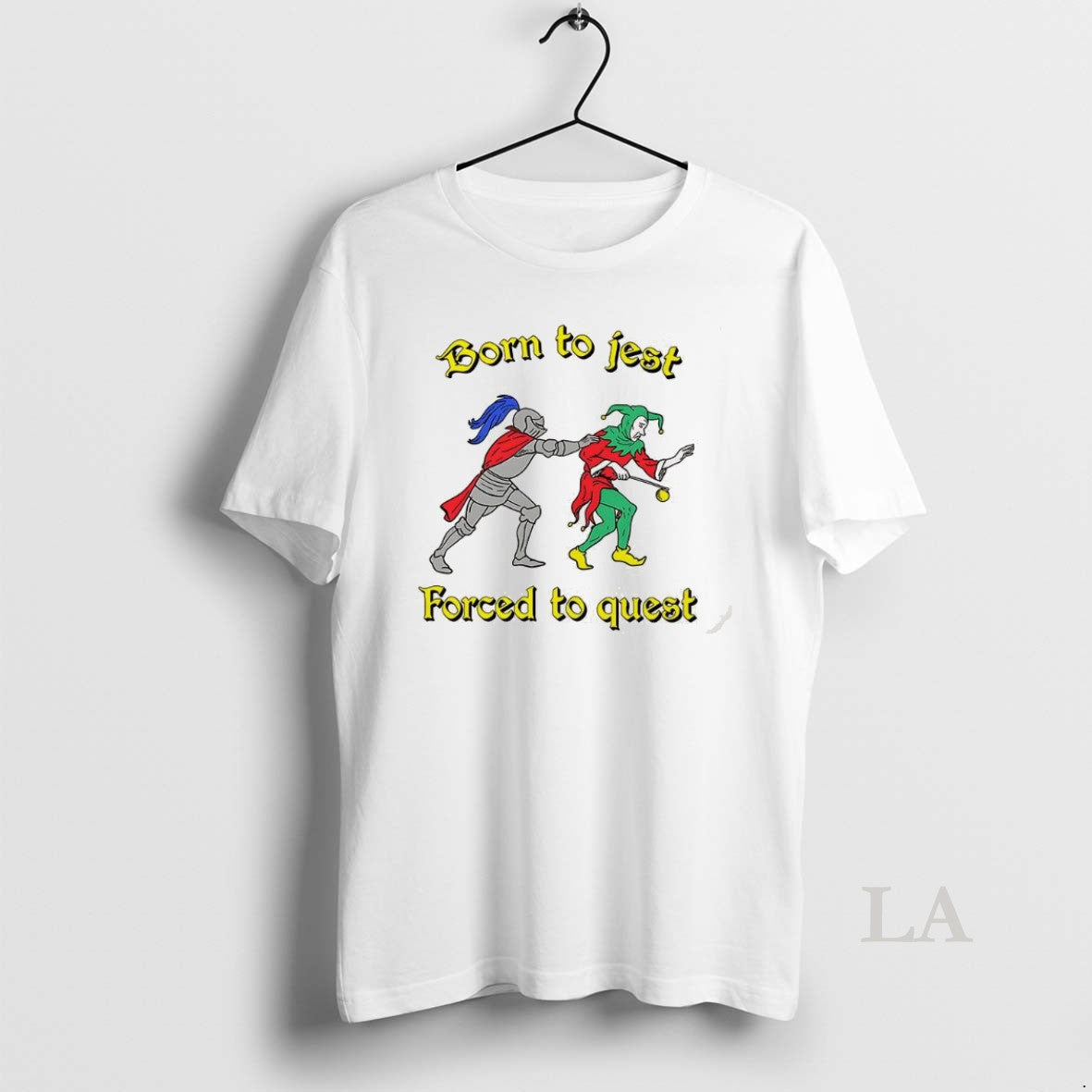 Original Born To Jest Forced To Quest Knight And Clown Shirt Hoodie Sweatshirt | PurePodTees.com