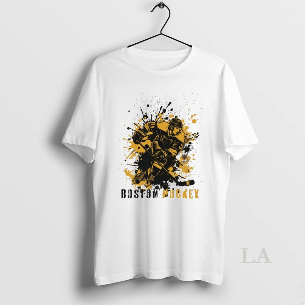 Original Boston Bruins Hockey Splatter Paint 2025 Shirt Hoodie Sweatshirt | PurePodTees.com