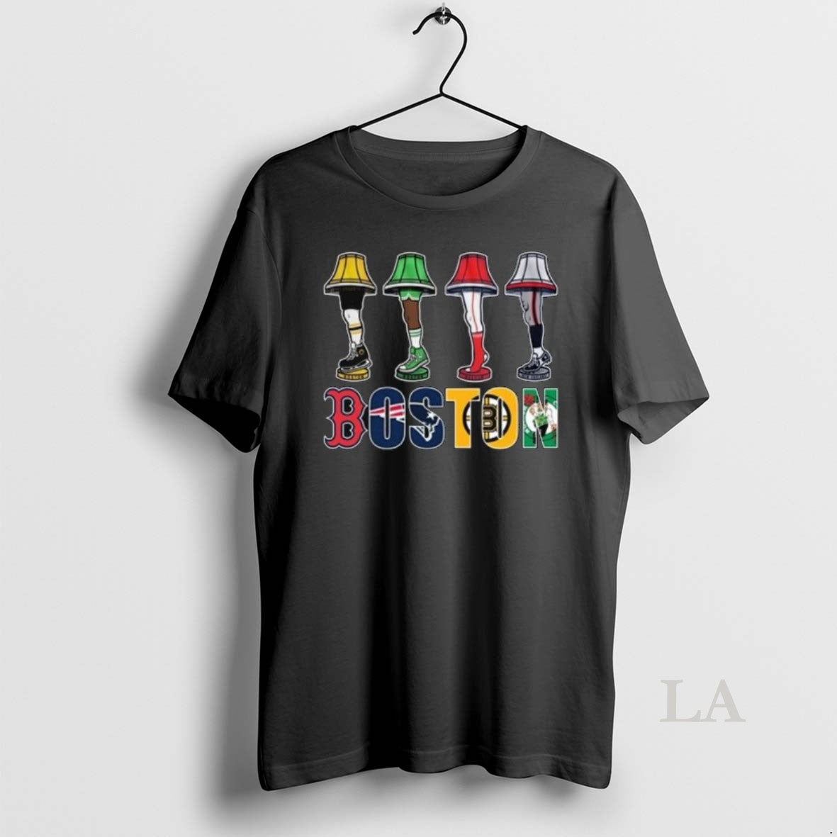 Original Boston City Sports Holiday Leg Lamp 2025 Long Sleve Shirt Hoodie Sweatshirt | PurePodTees.com