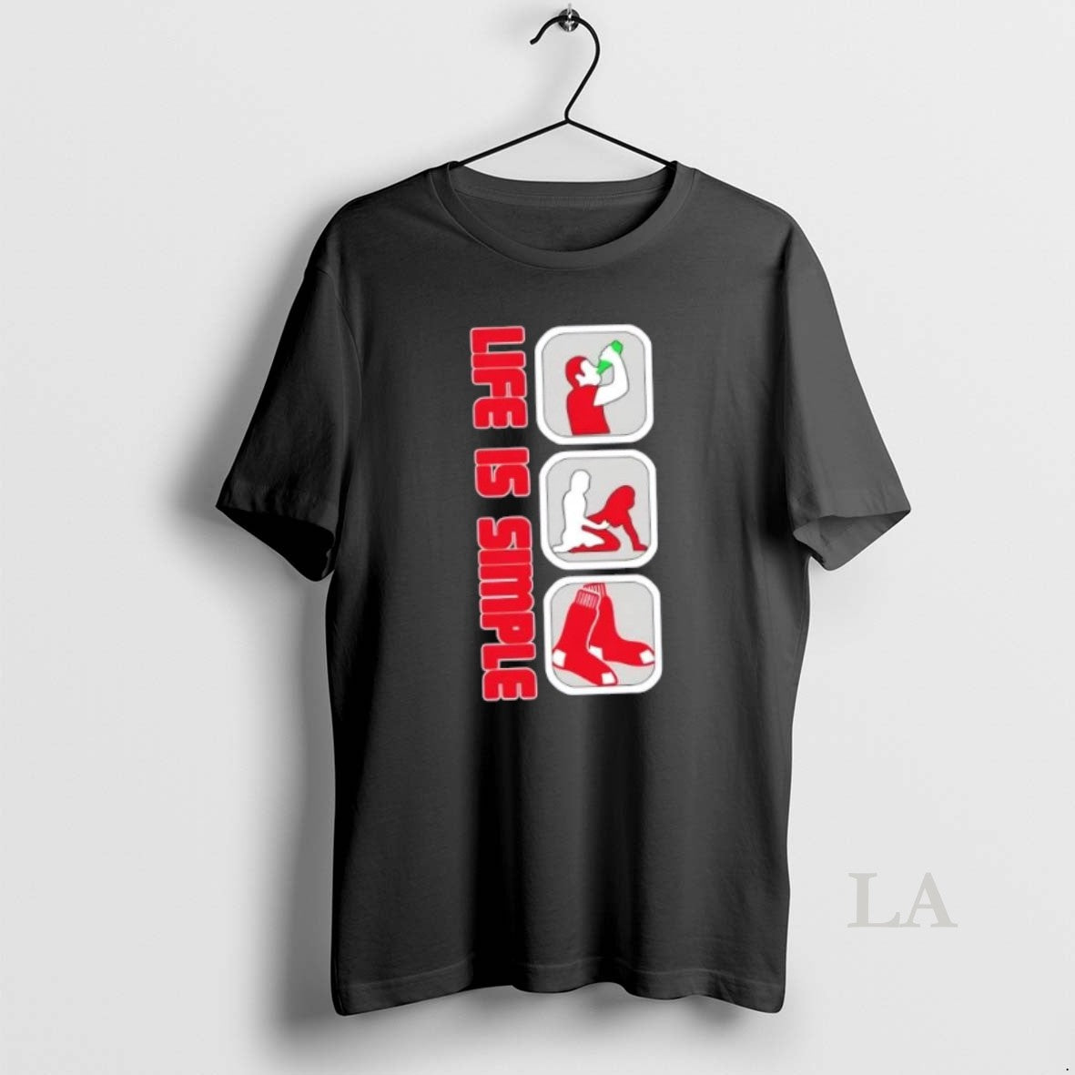 Original Boston Red Sox Baseball Life Is Simple Shirt Hoodie Sweatshirt | PurePodTees.com