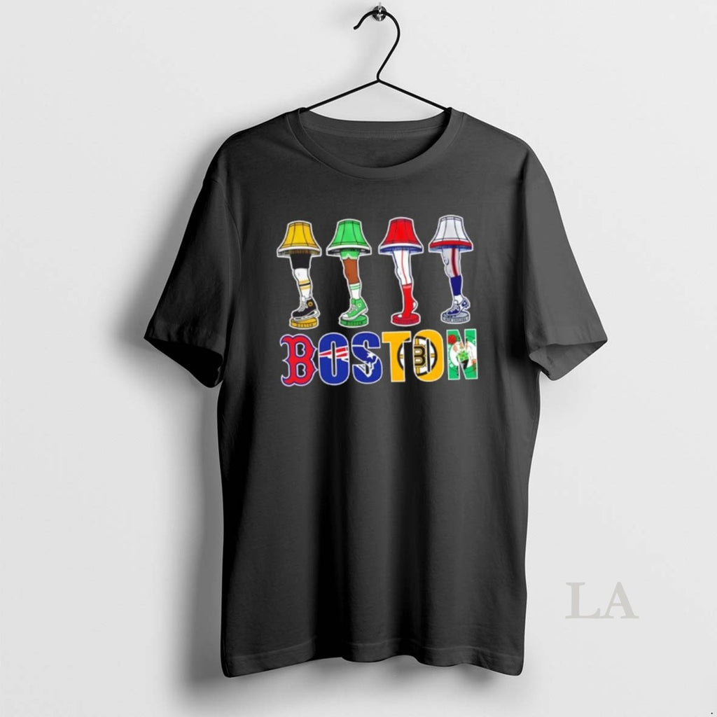 Original Boston Sports Holiday Leg Lamp Shirt Hoodie Sweatshirt | PurePodTees.com
