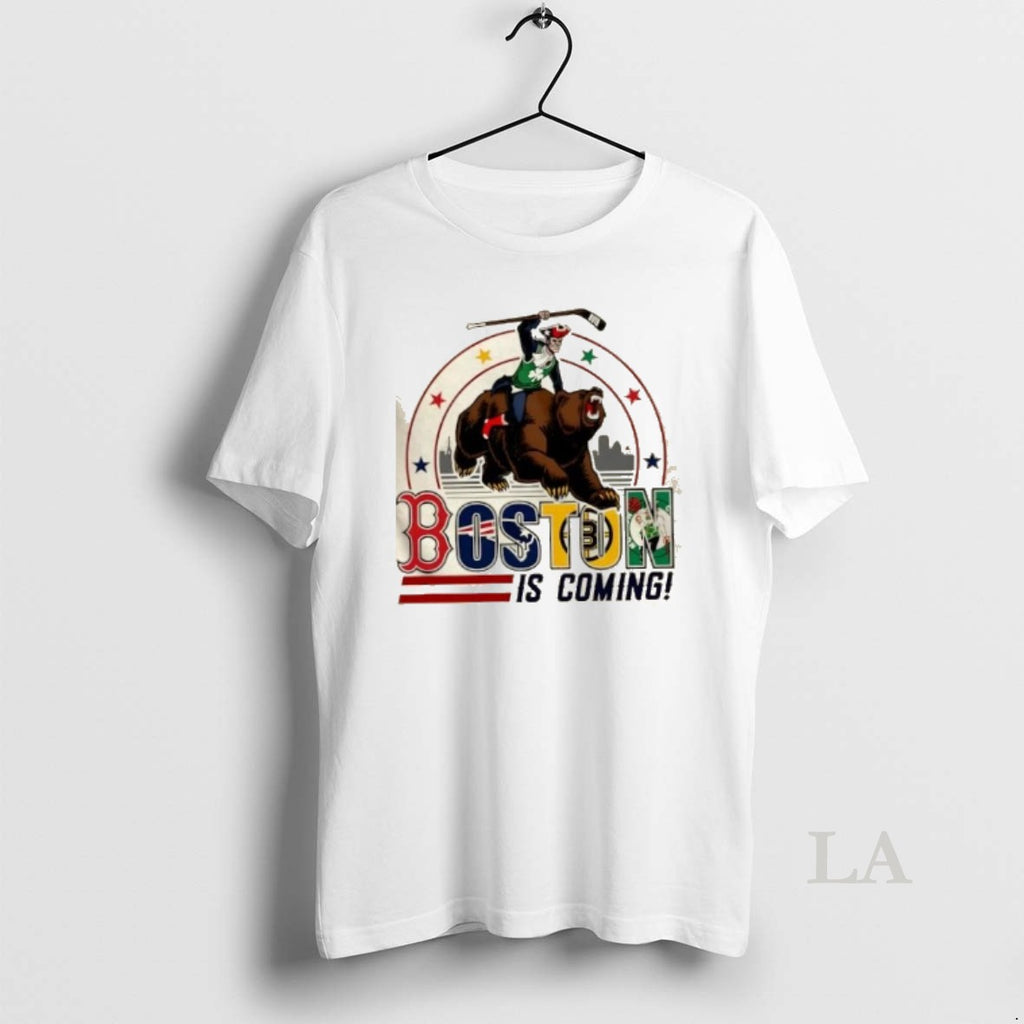 Original Boston Sports Is Coming Skyline Shirt Hoodie Sweatshirt | PurePodTees.com