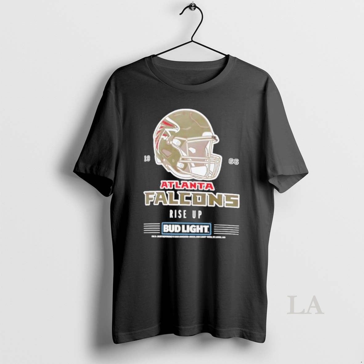 Original Bud Light X Atlanta Falcons Rise Up Helmet Shirt Hoodie Sweatshirt | PurePodTees.com
