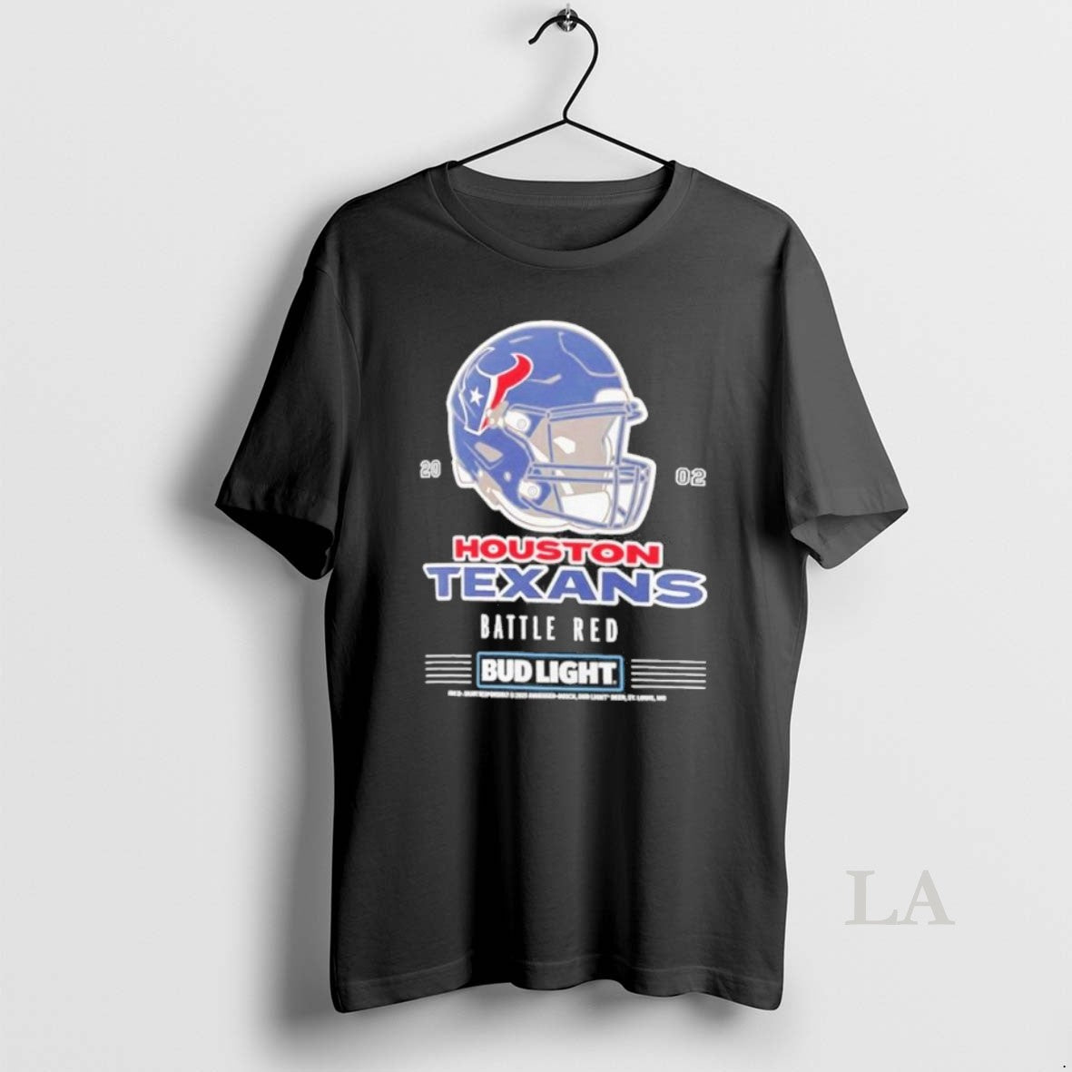 Original Bud Light X Houston Texans Battle Red Helmet Shirt Hoodie Sweatshirt | PurePodTees.com