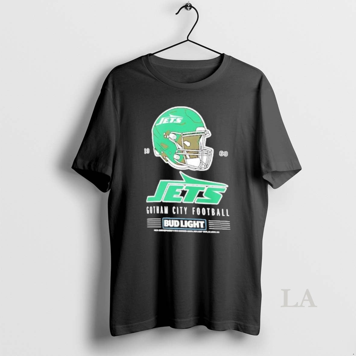 Original Bud Light X New York Jets Gotham City Football Helmet Shirt Hoodie Sweatshirt | PurePodTees.com