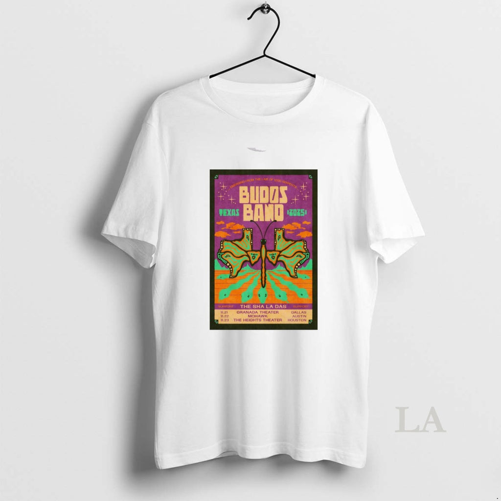 Original Budos Band Tx Tour 2025 11 21 Granada Theater Dallas 11 22 Mohawk Austin Shirt Hoodie Sweatshirt | PurePodTees.com