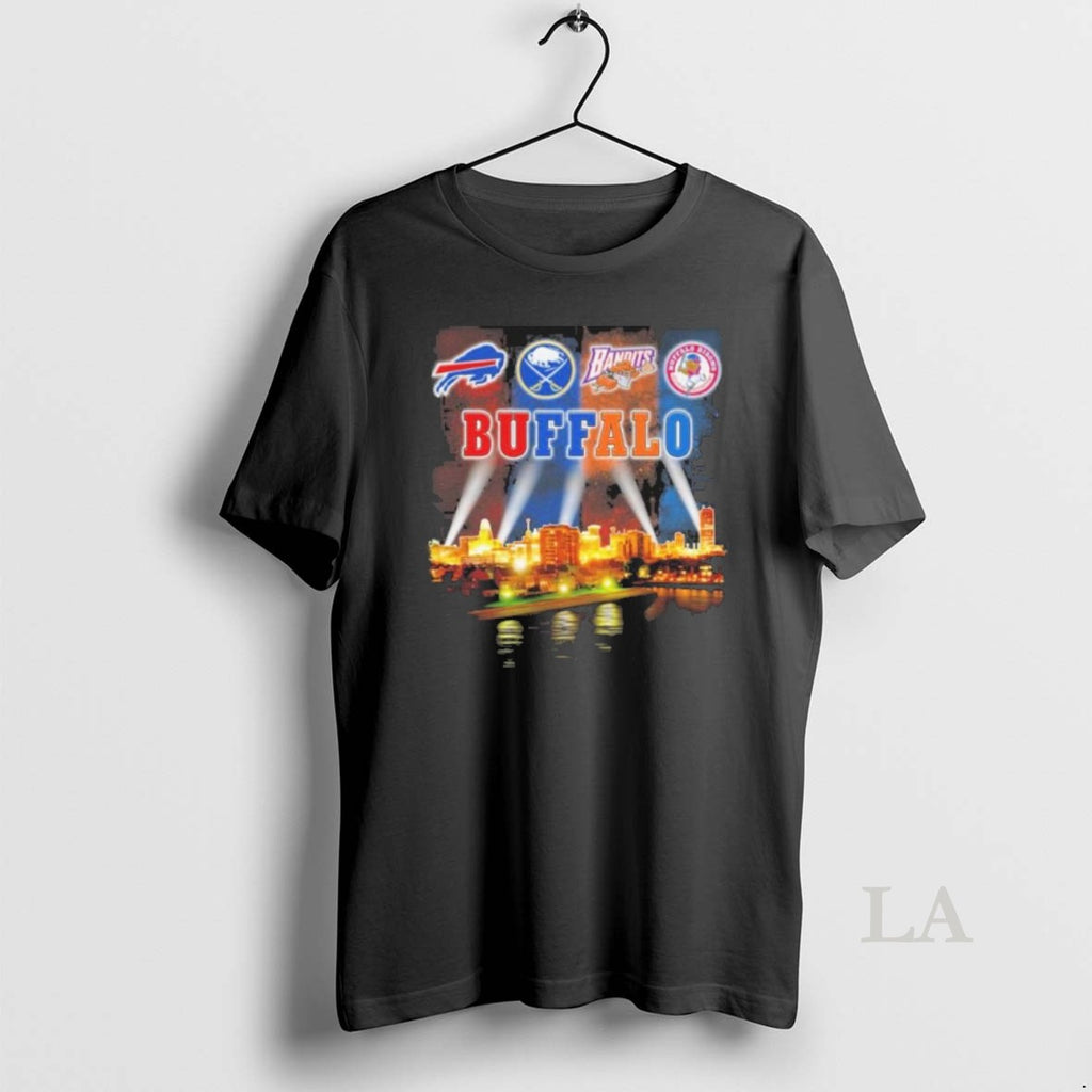 Original Buffalo Sports Teams Logo Retro City Shirt Hoodie Sweatshirt | PurePodTees.com