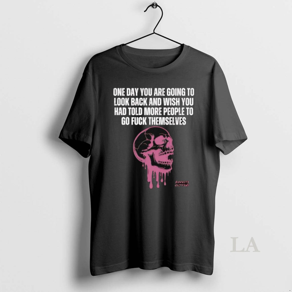 Original Burrito Meltdown Purple Dripping Skull One Day You Are Going To Look Back Shirt Hoodie Sweatshirt | PurePodTees.com