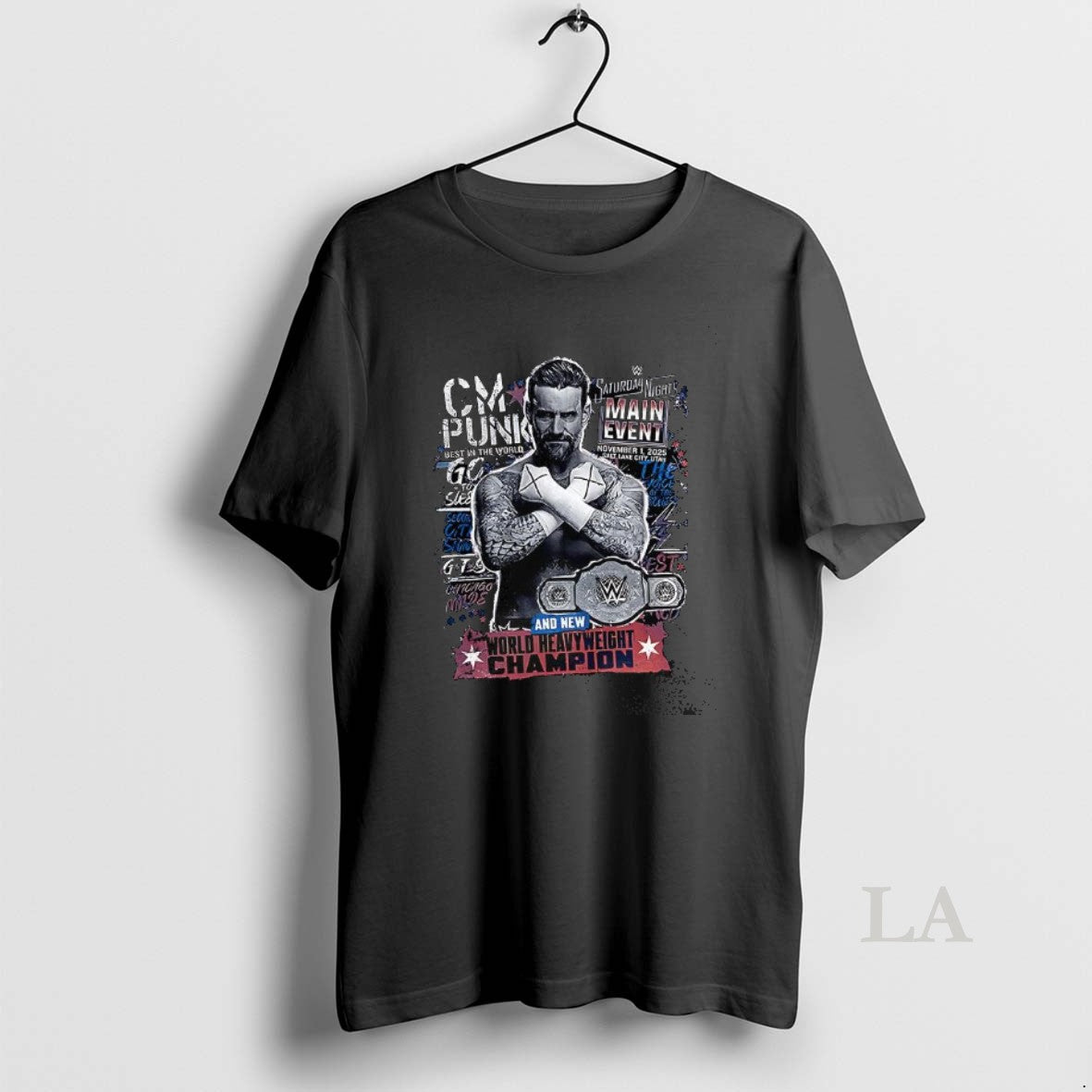 Original Cm Punk And New World Heavyweight Champion Shirt Hoodie Sweatshirt | PurePodTees.com