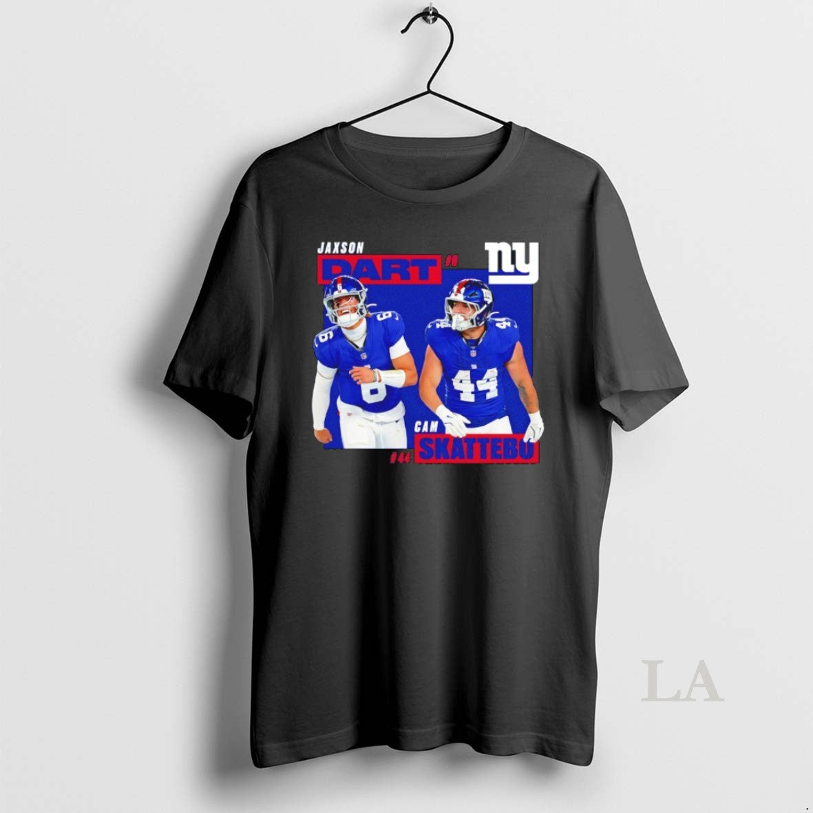 Original Cam Skattebo 44 And Jaxson Dart 6 New York Giants Player Signature Shirt Hoodie Sweatshirt | PurePodTees.com