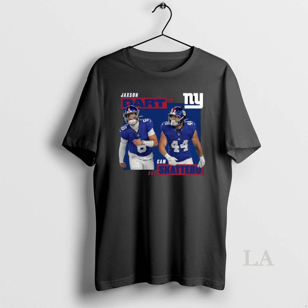 Original Cam Skattebo Jaxson Dart New York Giants Big Tall Long Sleve Shirt Hoodie Sweatshirt | PurePodTees.com
