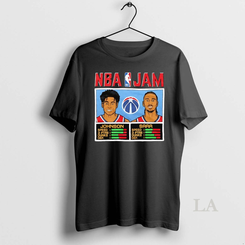 Original Cameron Johnson And Alex Sarr Nba Jam Washington Wizards Shirt Hoodie Sweatshirt | PurePodTees.com