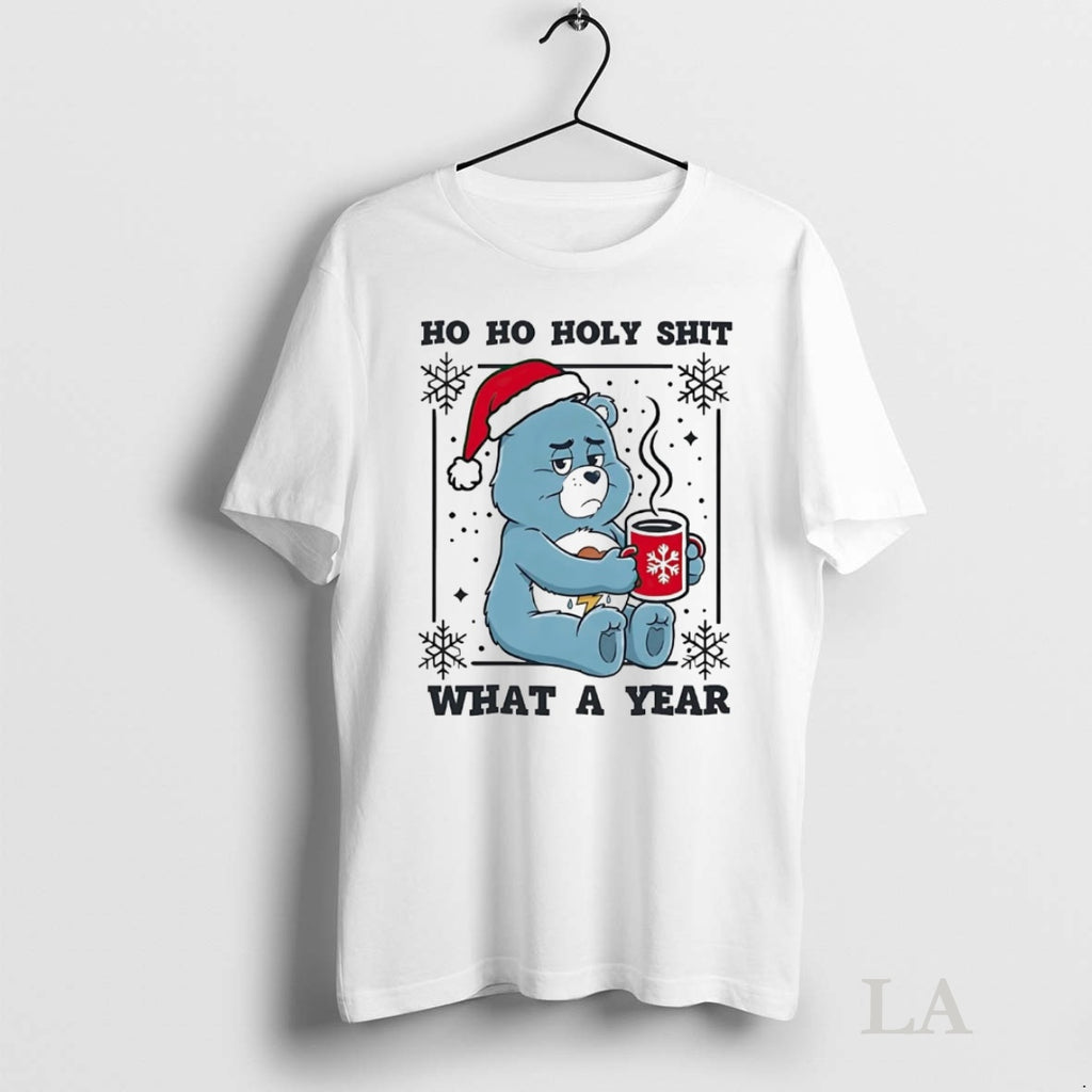 Original Care Bears Ho Ho Holy Shit What A Year Christmas Shirt Hoodie Sweatshirt | PurePodTees.com