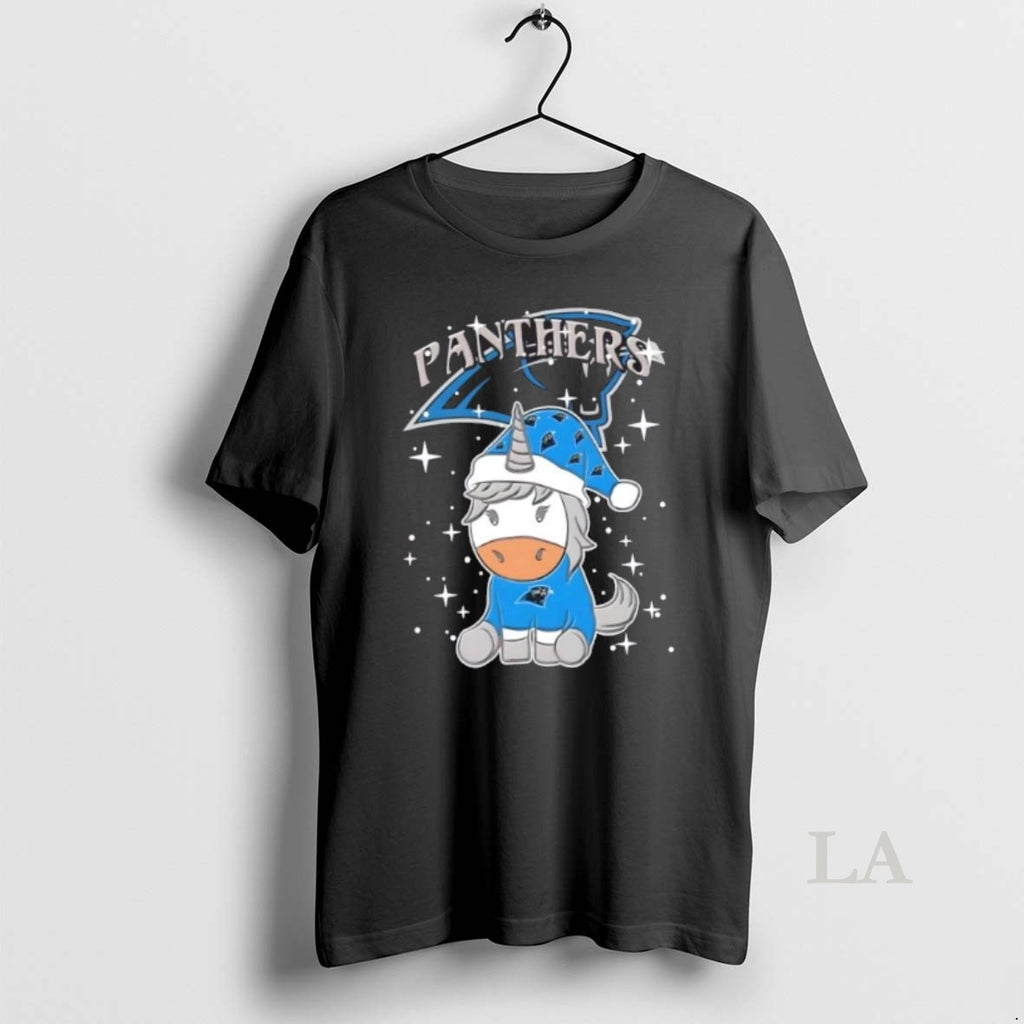Original Carolina Panthers Football X Unicorn Merry Christmas Shirt Hoodie Sweatshirt | PurePodTees.com