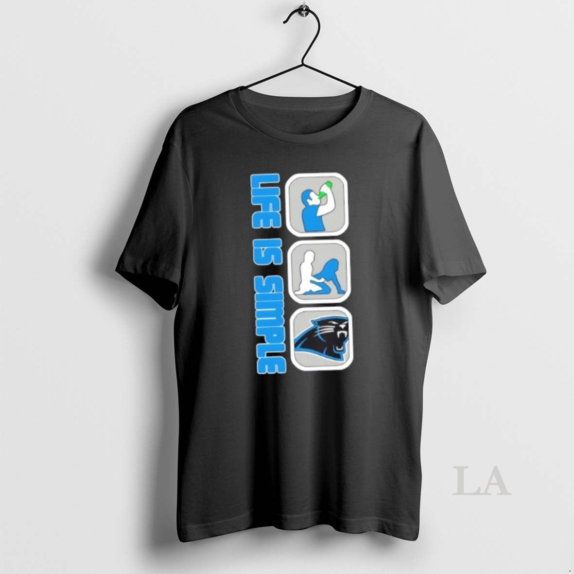 Original Carolina Panthers Football Life Is Simple Shirt Hoodie Sweatshirt | PurePodTees.com