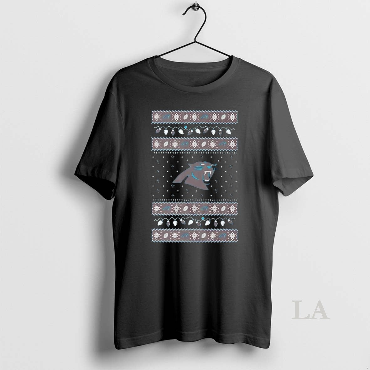 Original Carolina Panthers Ugly Christmas Light Shirt Hoodie Sweatshirt | PurePodTees.com
