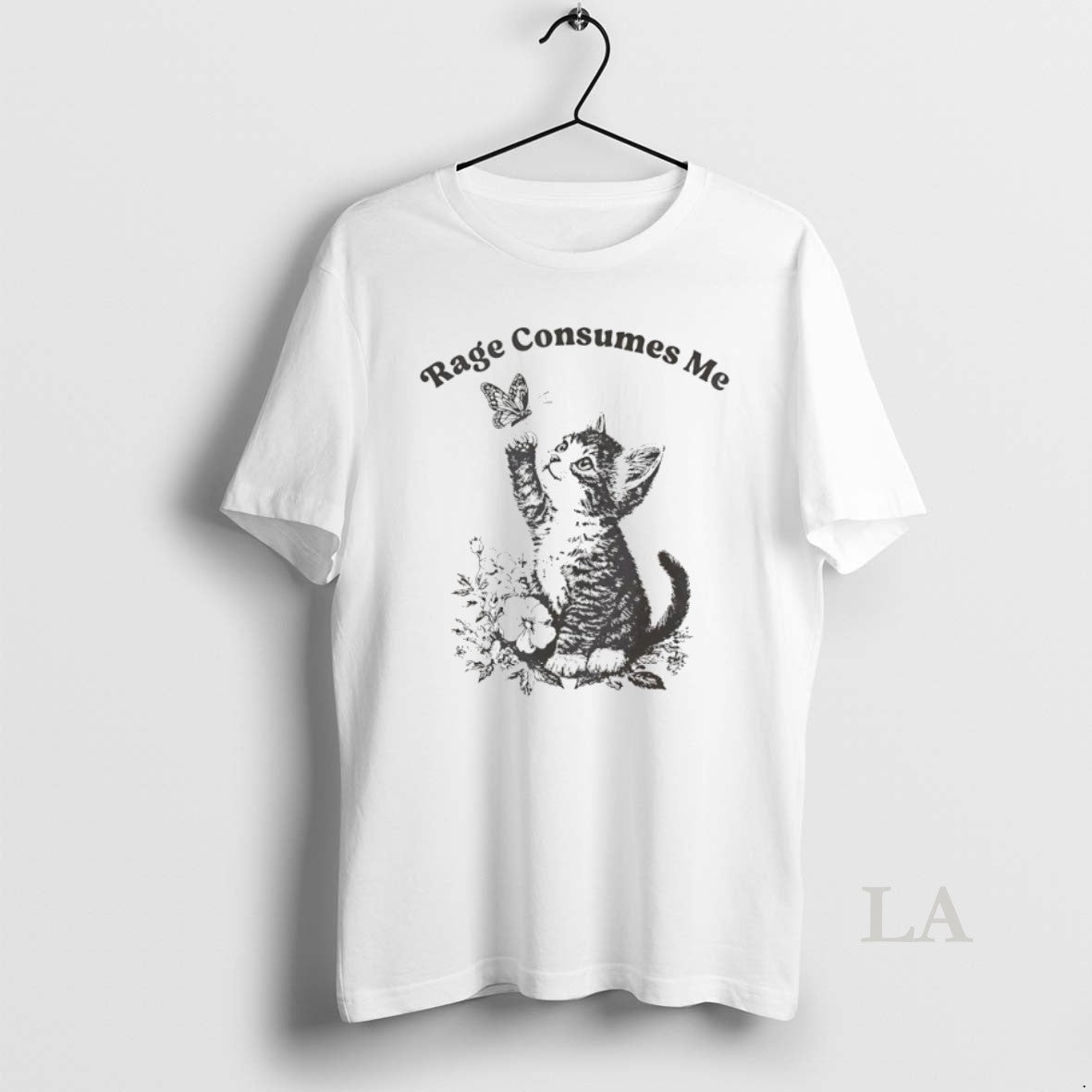 Original Cat Butterfly Rage Consumes Me Shirt Hoodie Sweatshirt | PurePodTees.com