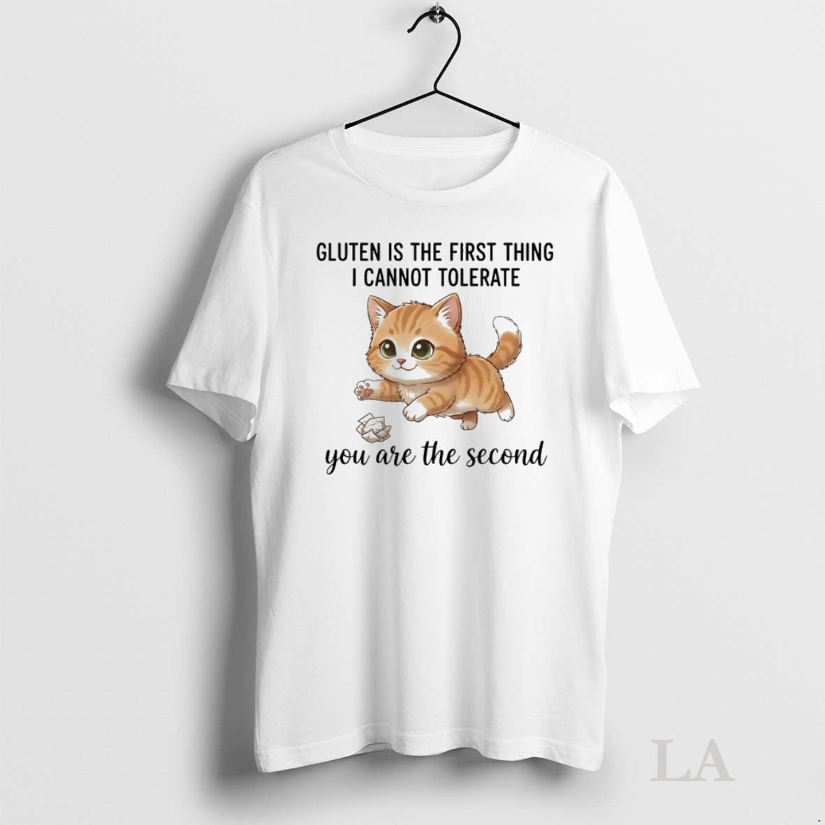 Original Cat Gluten Is The First Thing I Cannot Tolerate You Are The Second Shirt Hoodie Sweatshirt | PurePodTees.com