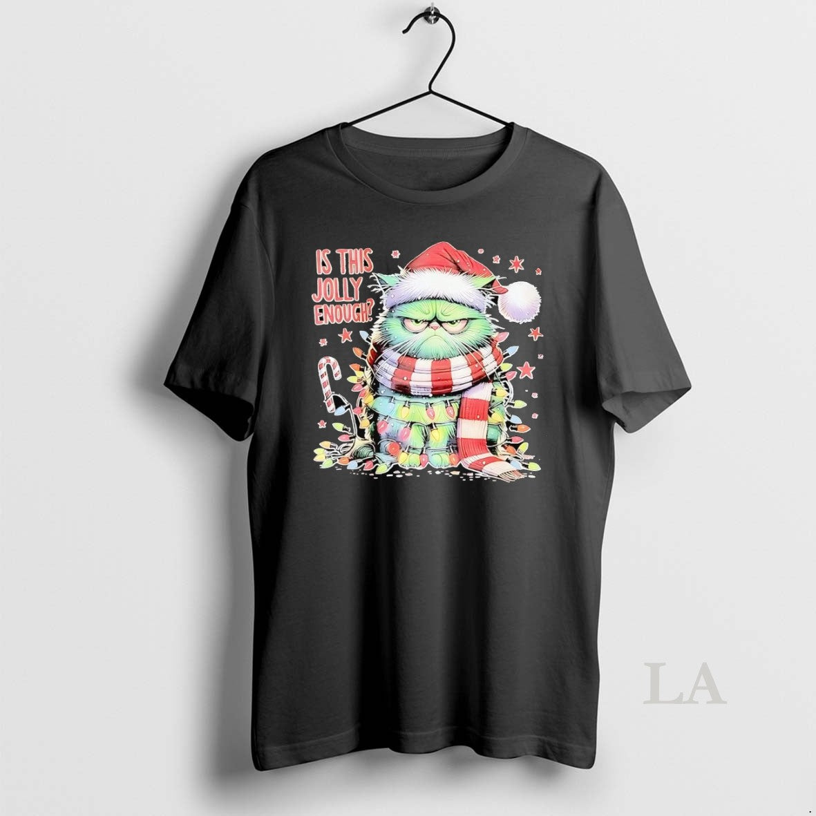 Original Cat Is This Jolly Enough Christmas Shirt Hoodie Sweatshirt | PurePodTees.com