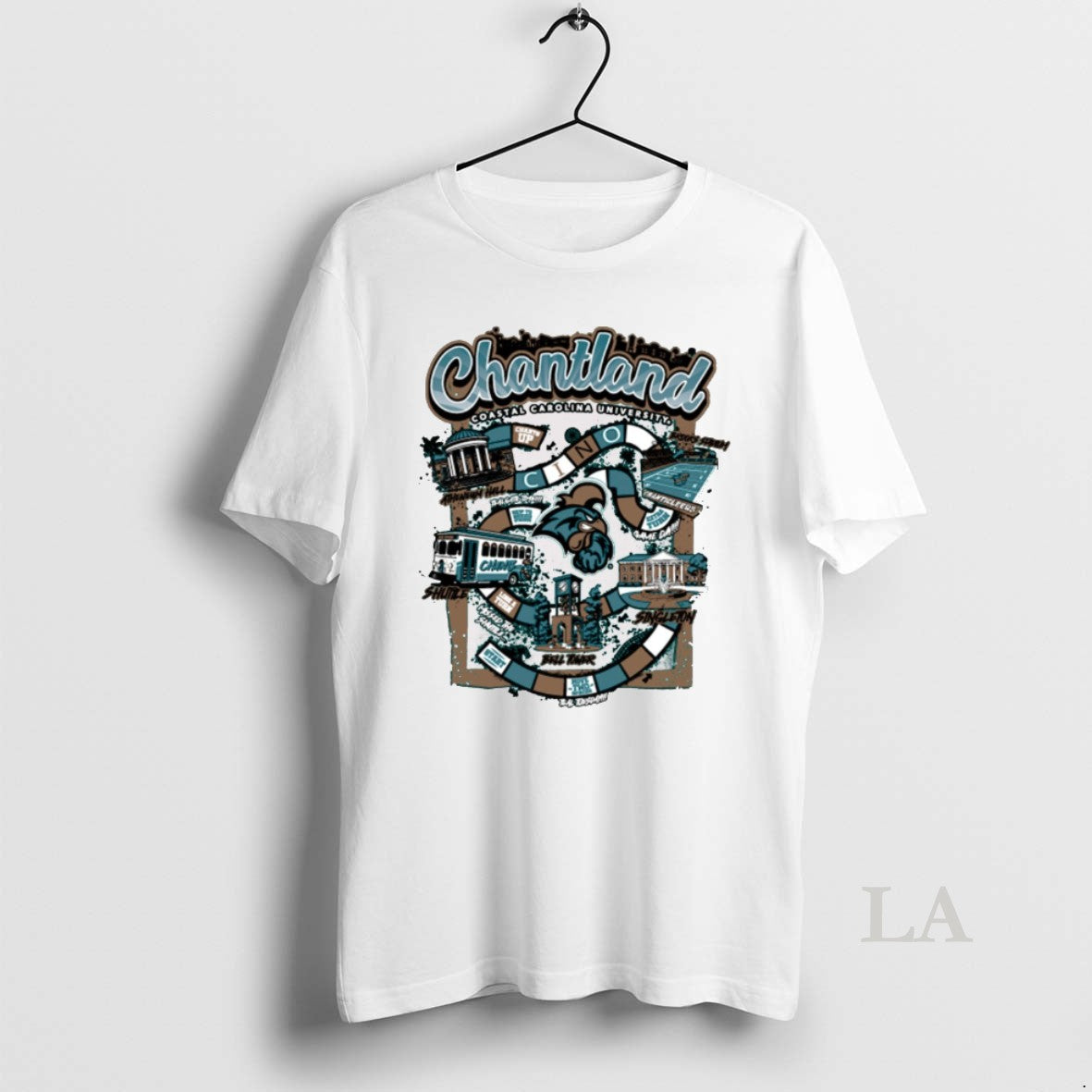 Original Chantland Coastal Carolina University Homecoming 2025 Chanticleer Mascot Shirt Hoodie Sweatshirt | PurePodTees.com