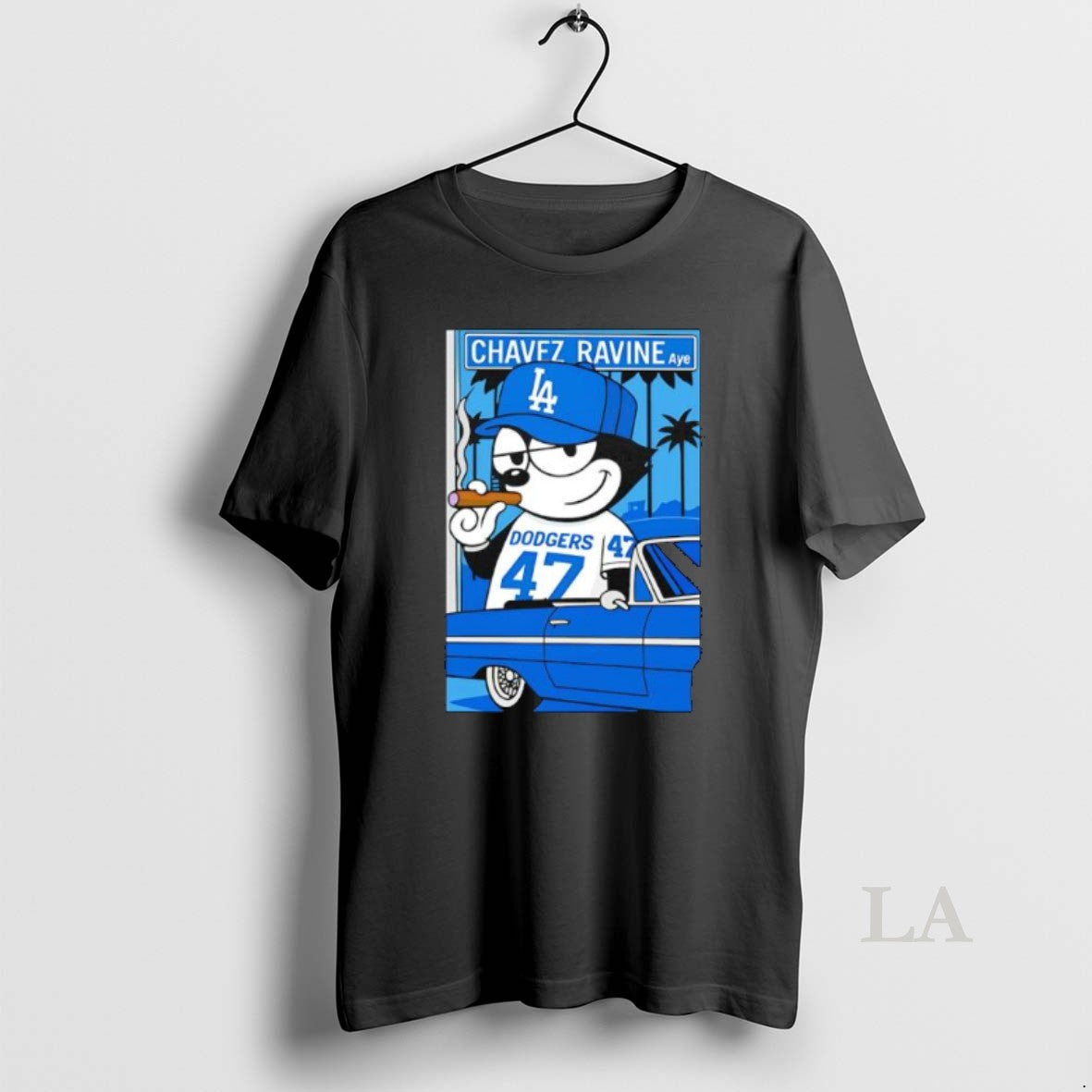 Original Chavez Ravine X Los Angeles Dodgers Lowrider Car Graphic Shirt Hoodie Sweatshirt | PurePodTees.com
