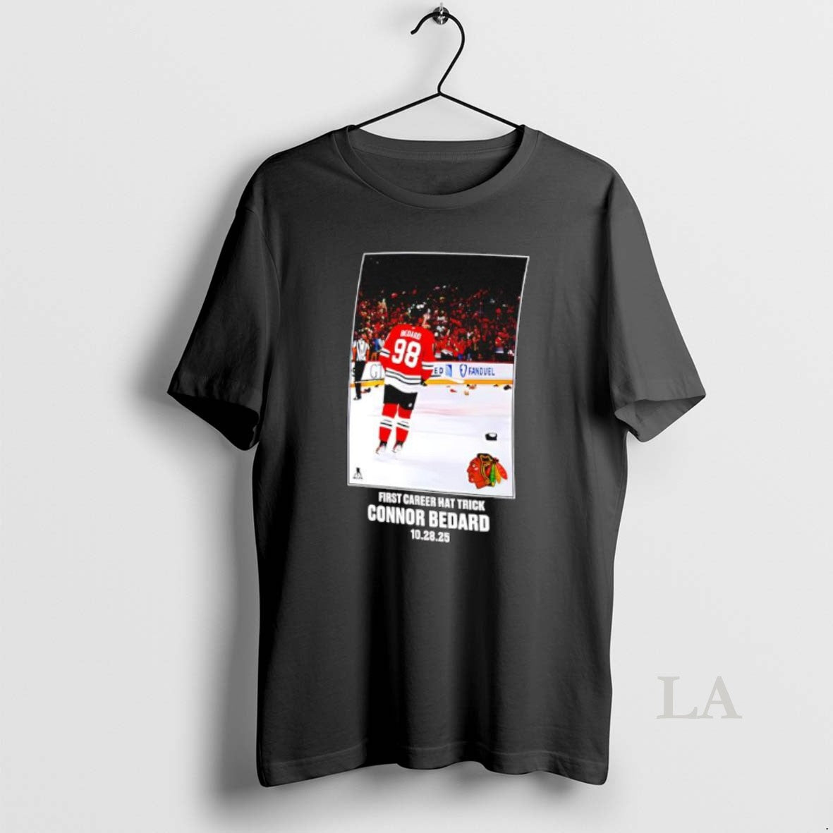 Original Chicago Blackhawks Connor Bedard First Career Hat Trick Legacy Milestone Shirt Hoodie Sweatshirt | PurePodTees.com