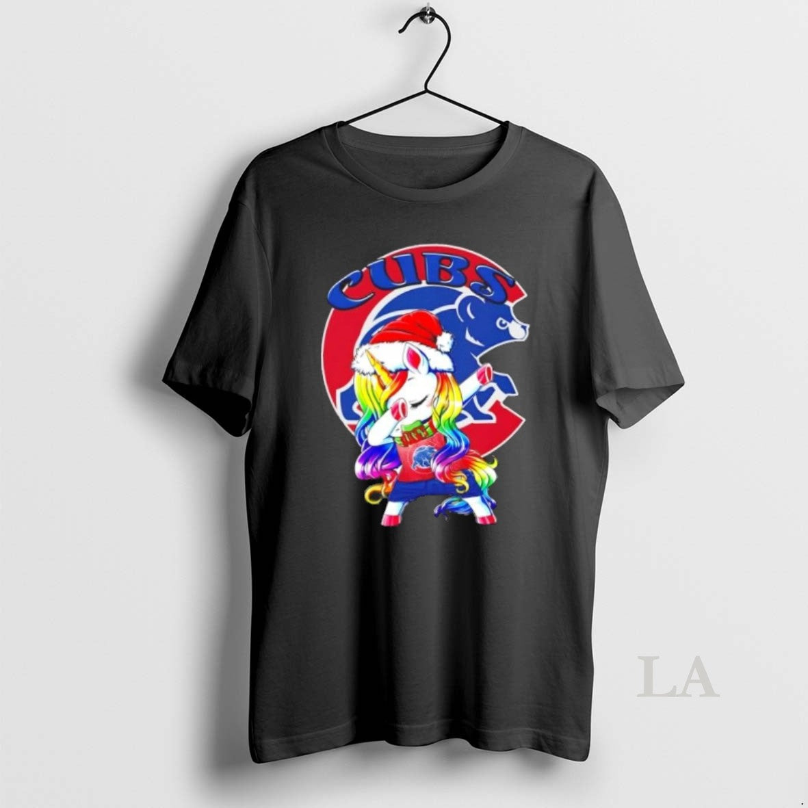 Original Chicago Cubs X Unicorn Santa Hat Dabbing Merry Christmas Shirt Hoodie Sweatshirt | PurePodTees.com