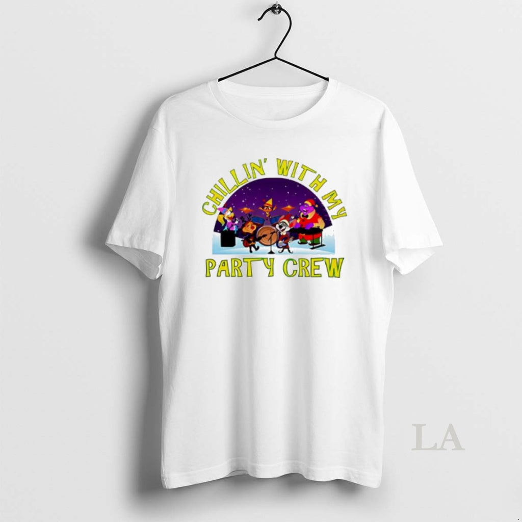Original Chillin With My Party Crew Chrismas Shirt Hoodie Sweatshirt | PurePodTees.com