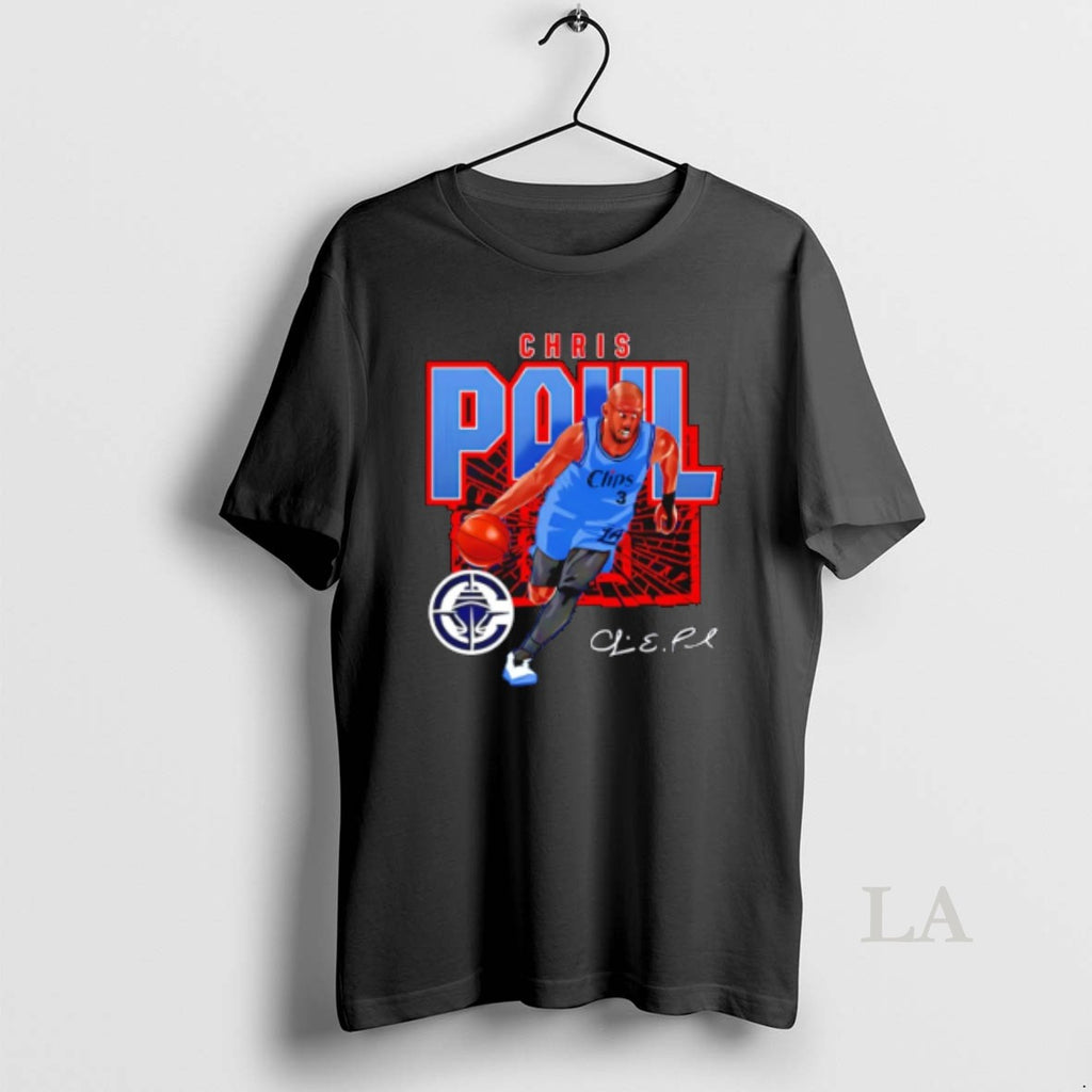 Original Chris Paul Los Angeles Clippers Shattered Signature