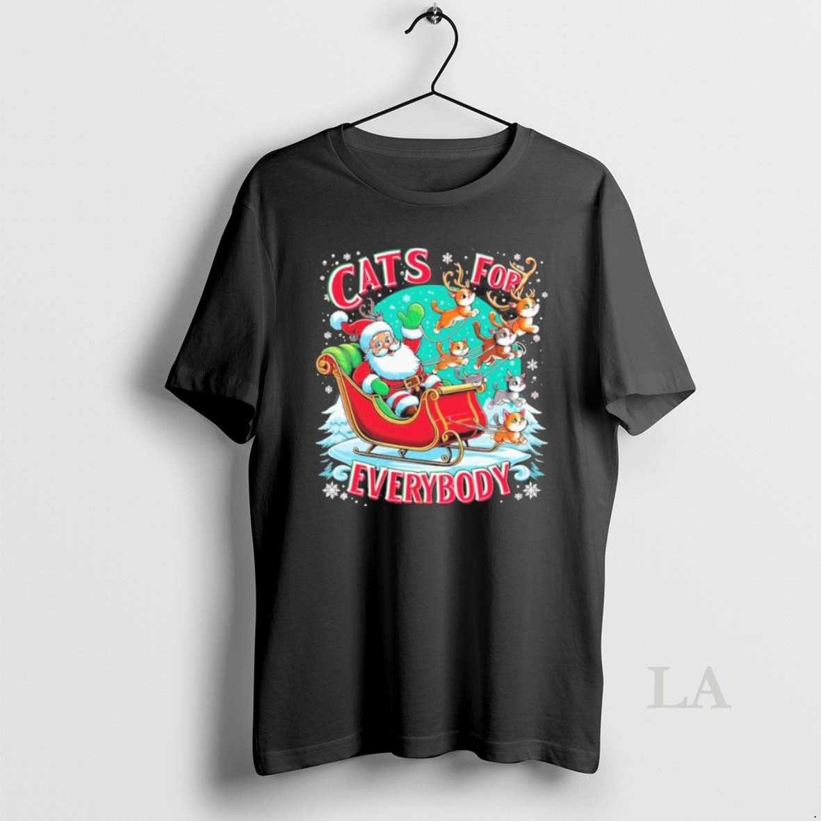 Original Christmas Cats For Everybody Santa Clause Shirt Hoodie Sweatshirt | PurePodTees.com