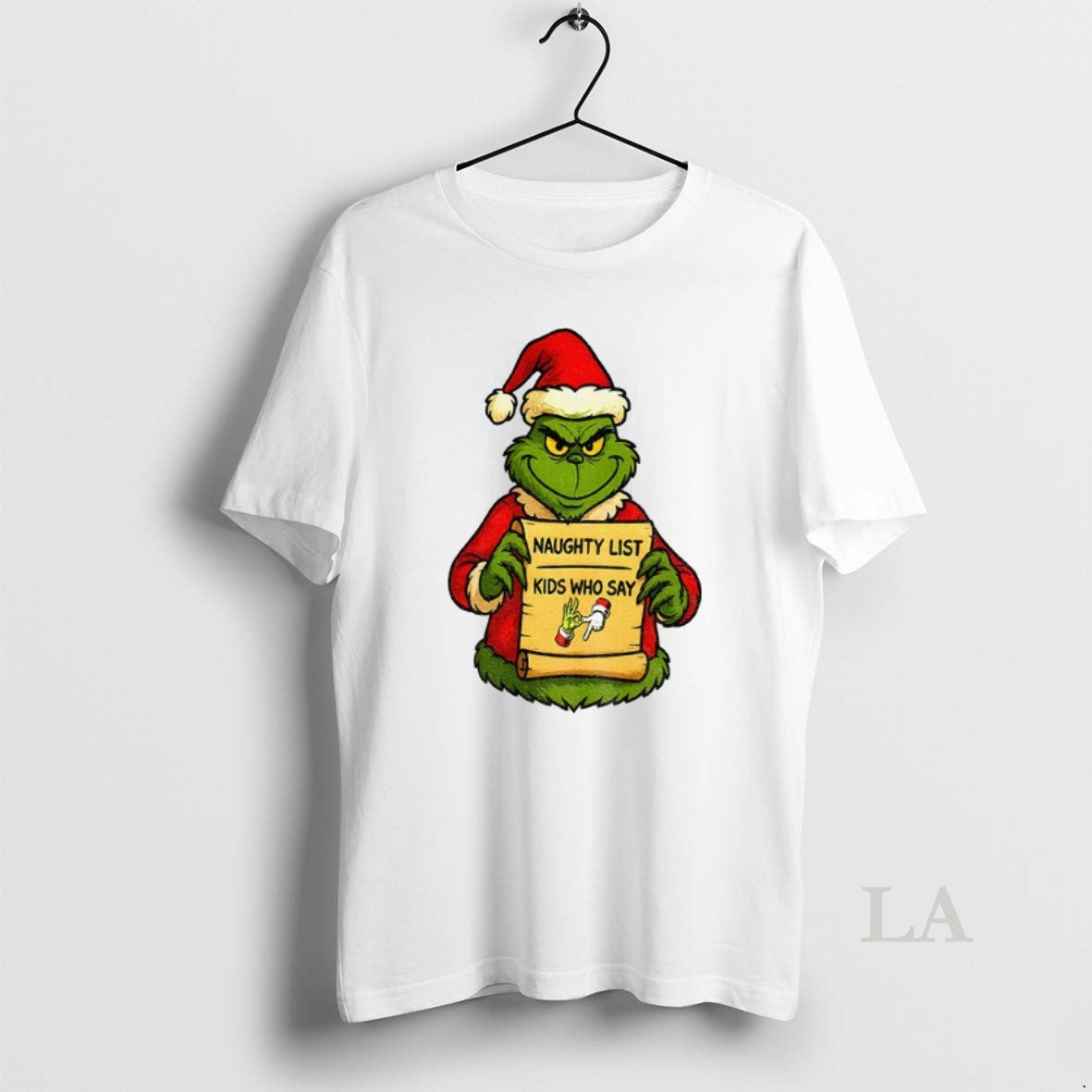 Original Christmas Grinch Santa Naughty List Kids Who Say 6 7 Six Seven Funny Shirt Hoodie Sweatshirt | PurePodTees.com