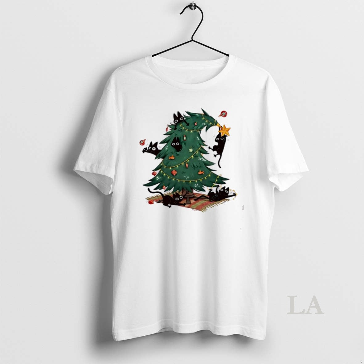 Original Christmas Tree And Cats Cute 2025 Shirt Hoodie Sweatshirt | PurePodTees.com