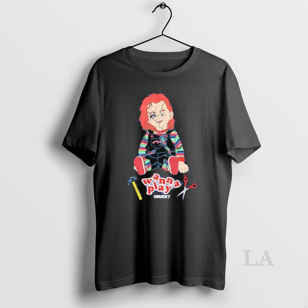 Original Chucky Wanna Play Childs Play Shirt Hoodie Sweatshirt | PurePodTees.com
