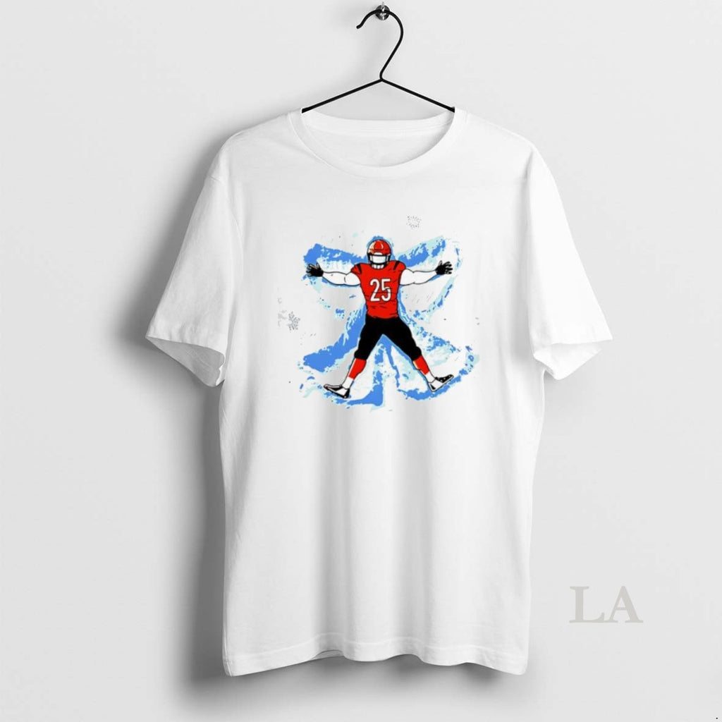 Original Cincinnati Football Snow Angel Number 25 Shirt Hoodie Sweatshirt | PurePodTees.com