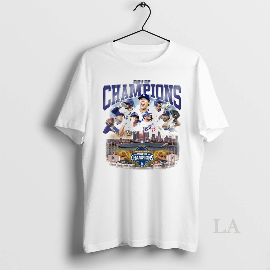 Original City Of Champions La Dodgers 2025 World Champions Shirt Hoodie Sweatshirt | PurePodTees.com
